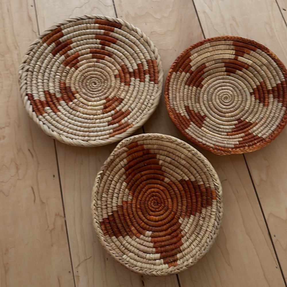 Wicker wall hangings